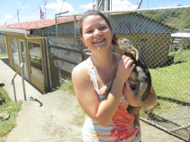 A snapshot of me as I fall in love with this puppy I just met on the streets of Monteverde.